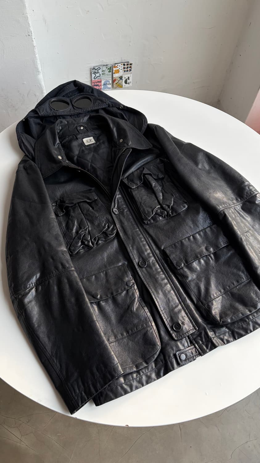 CP 컴퍼니 밀레 밀리아 레더 자켓 상품이미지6
