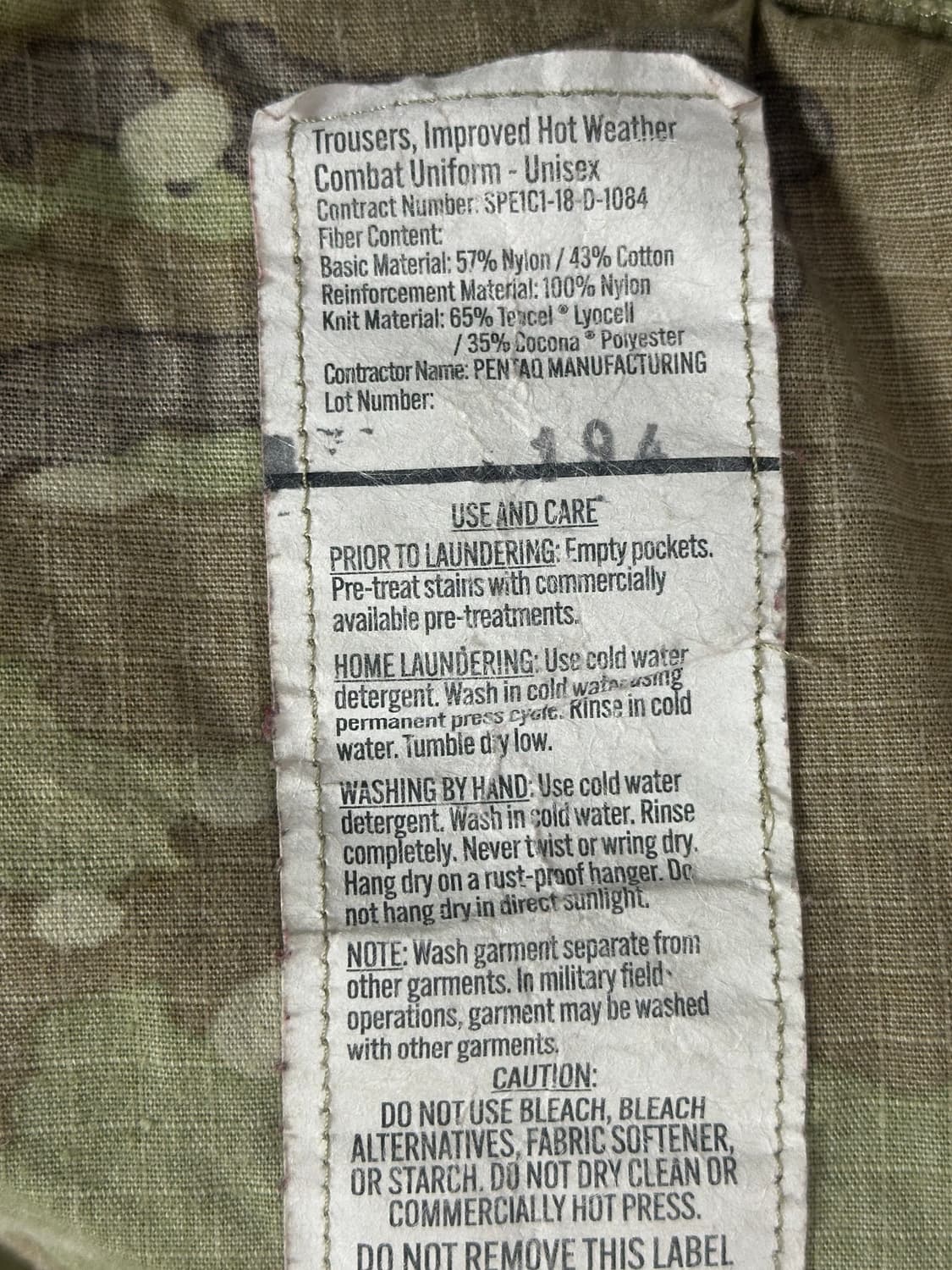미군 OCP 멀티캠 전투복 바지 하의 (XL/S) (XXL) 상품이미지9