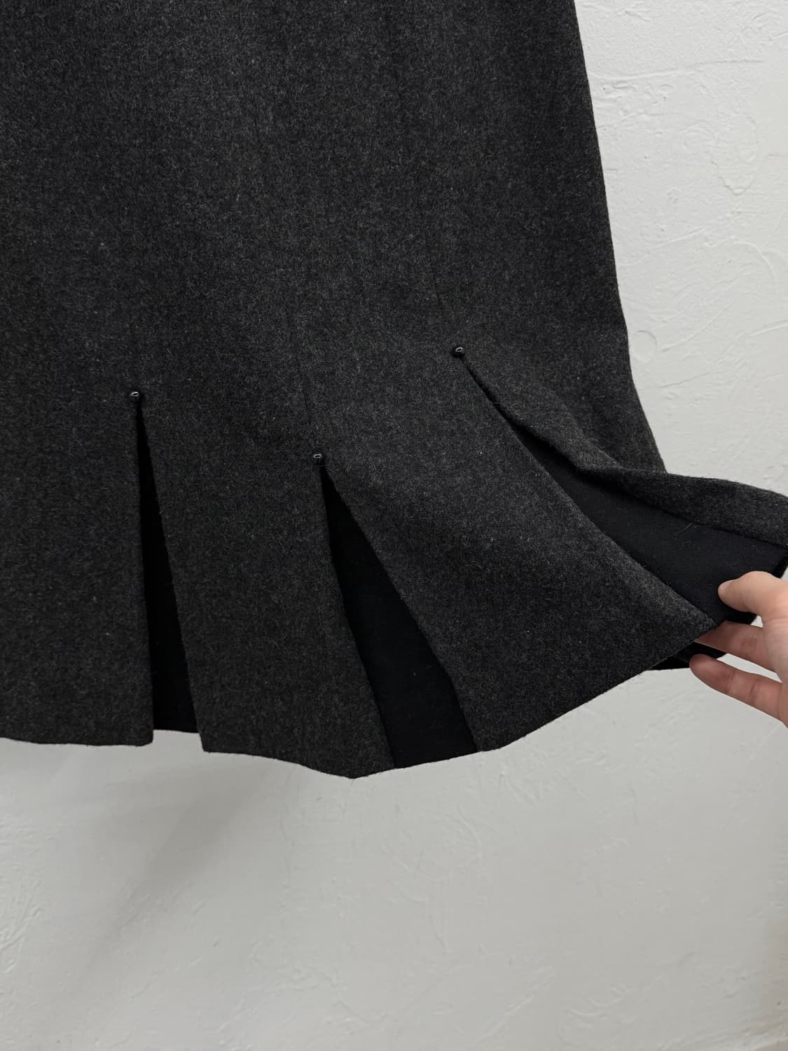 JPN 플리츠 울 스커트 상품이미지3