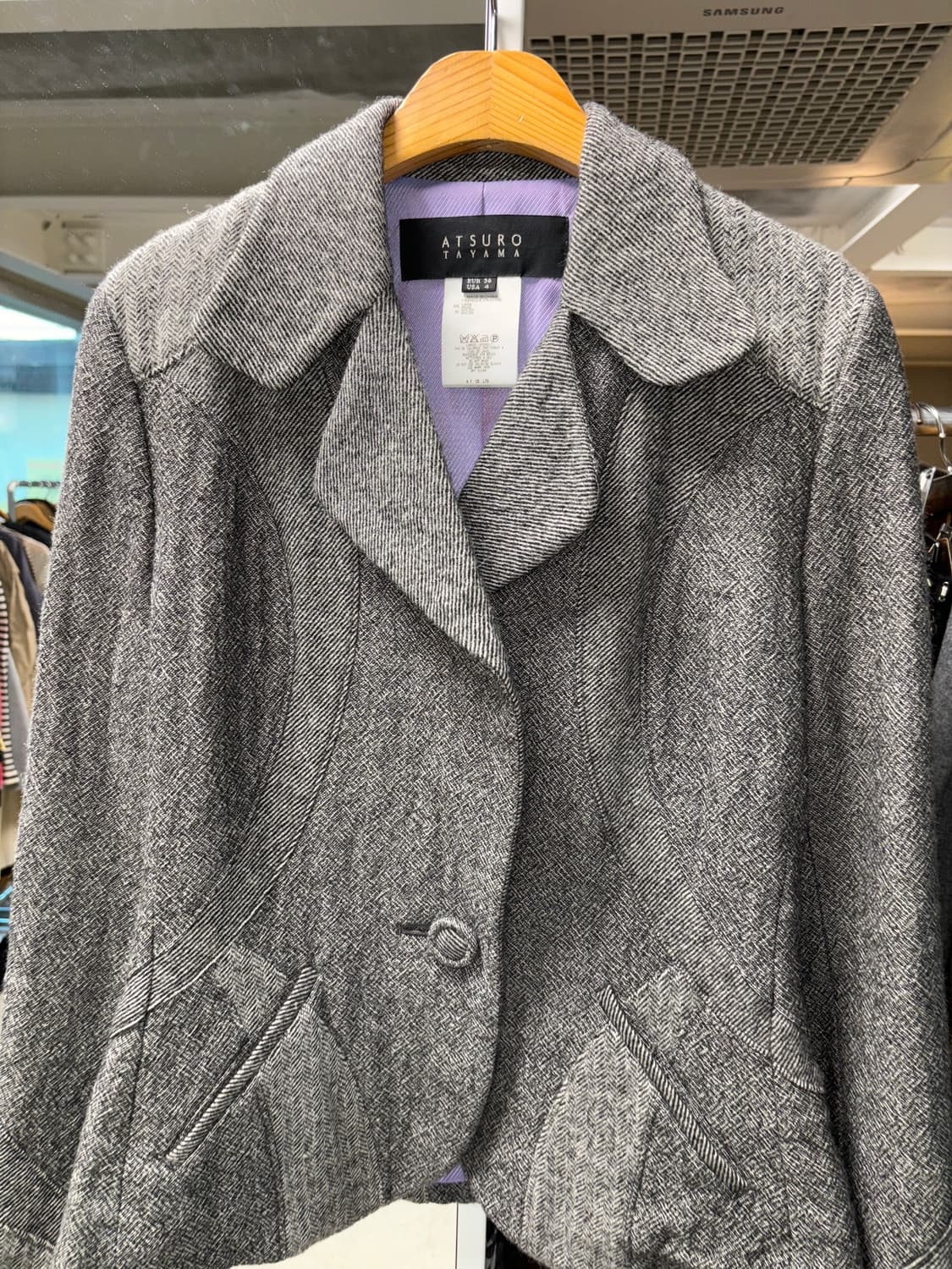 아츠로 타야마 울 스커트 수트 상품이미지4