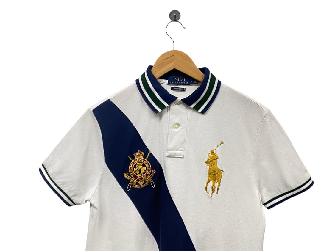 폴로 사선 스트라이프 골드자수 폴로셔츠 S 상품이미지4