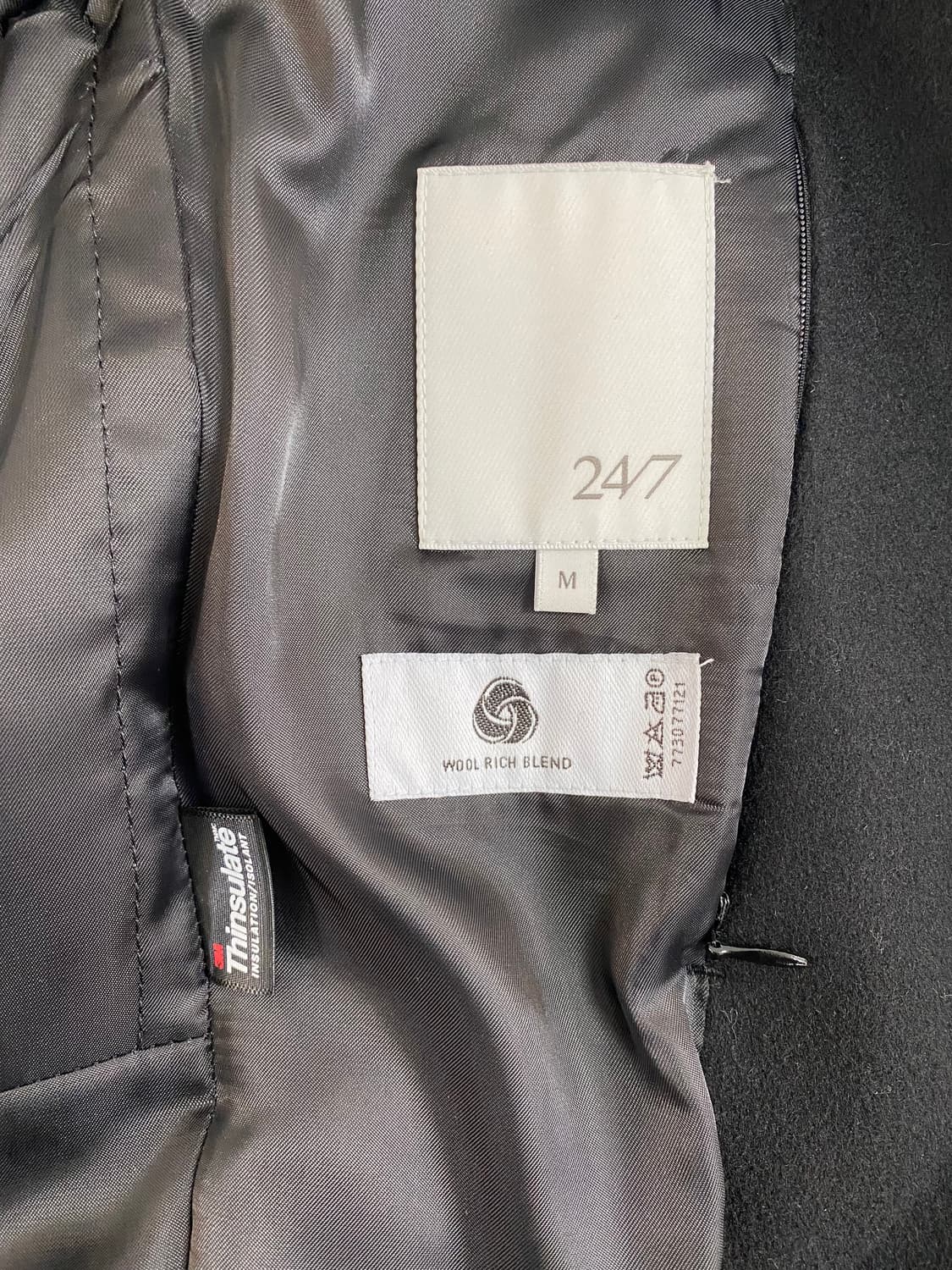 247시리즈 24/7 울 캐시미어 싱글코트 M 상품이미지4