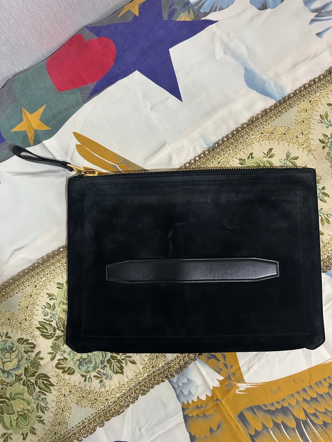 톰포드 블랙스웨이드 클러치백 상품이미지1