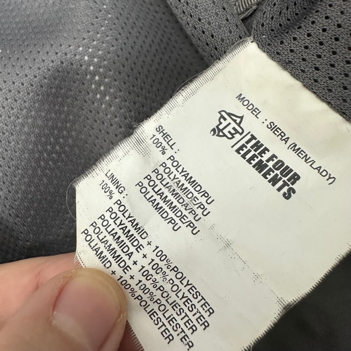 포엘리먼츠 바람막이 자켓 블랙 M 상품이미지8