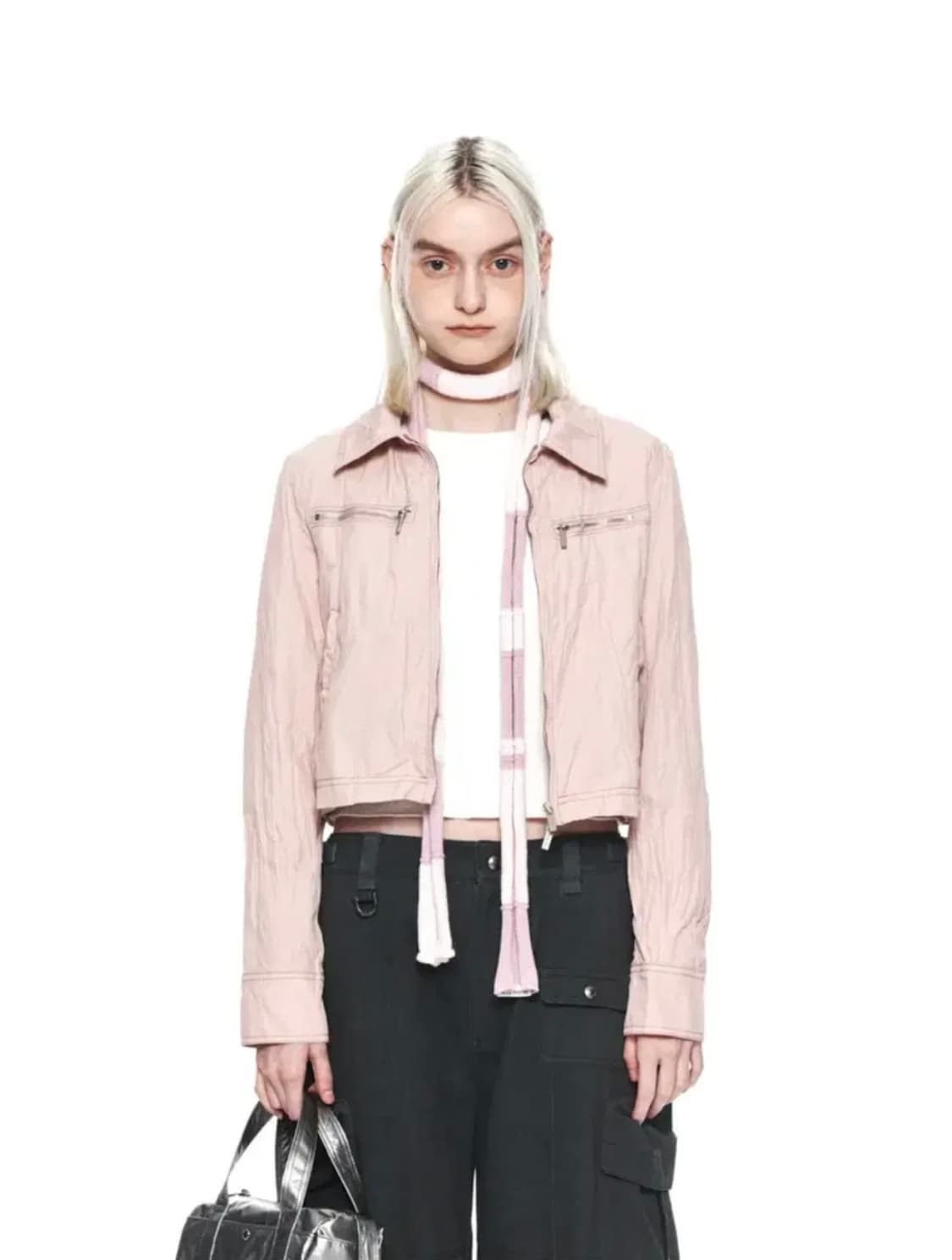 마뗑킴 crinkle crop jumper 상품이미지6