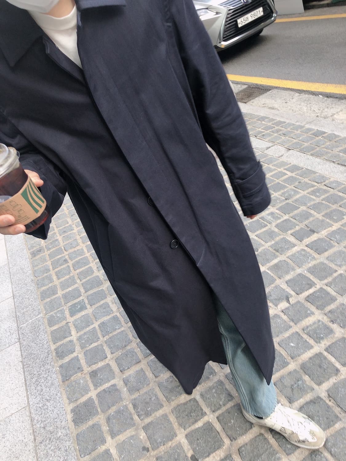 드리스반노튼 싱글네이비 트렌치코트 상품이미지6