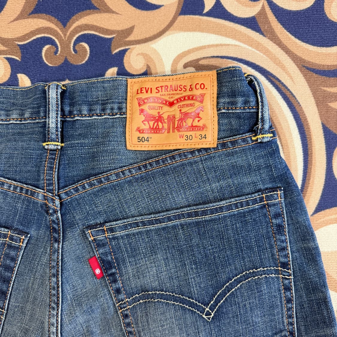 (30)리바이스 Levis 504 워싱 데님팬츠 상품이미지2