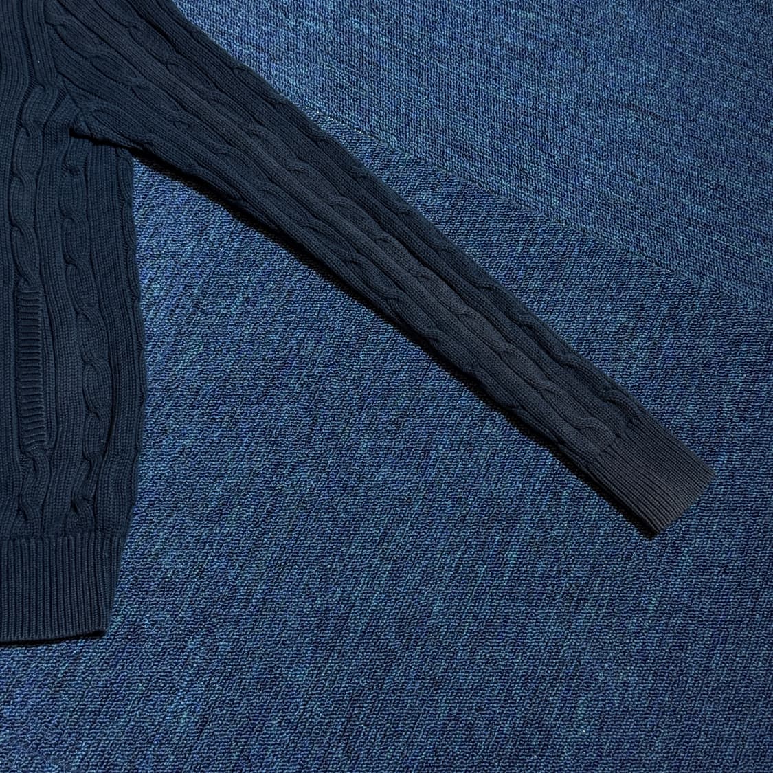 폴로 랄프로렌 네이비 케이블 니트집업 상품이미지3