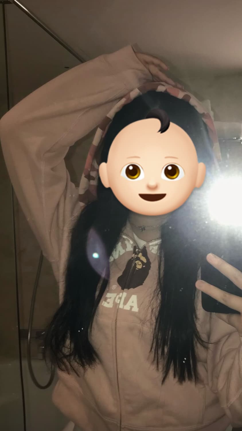 새상품급⭐️Bape 카모 후드집업 핑크 M 상품이미지1