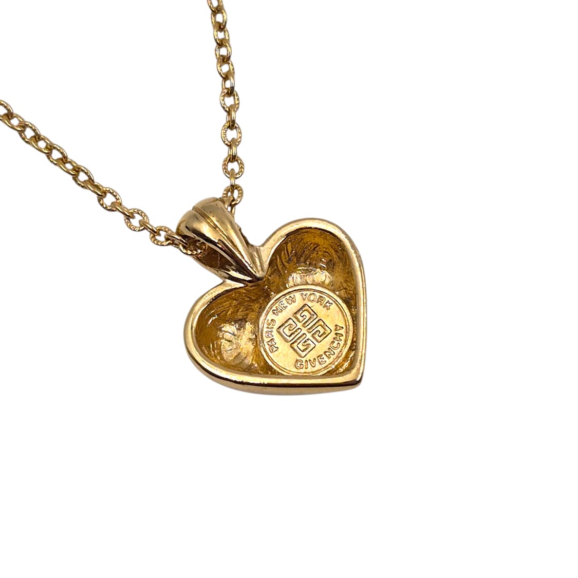 80s 프랑스 지방시 비쥬 하트 목걸이&이어클립 세트 상품이미지6