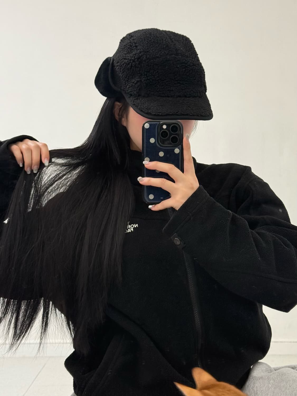 노스페이스 블랙 후리스 트루퍼햇 상품이미지2