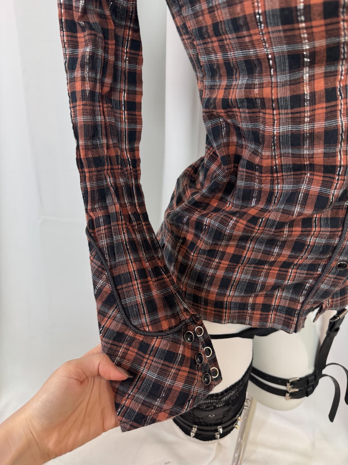 check detail shirt 상품이미지5