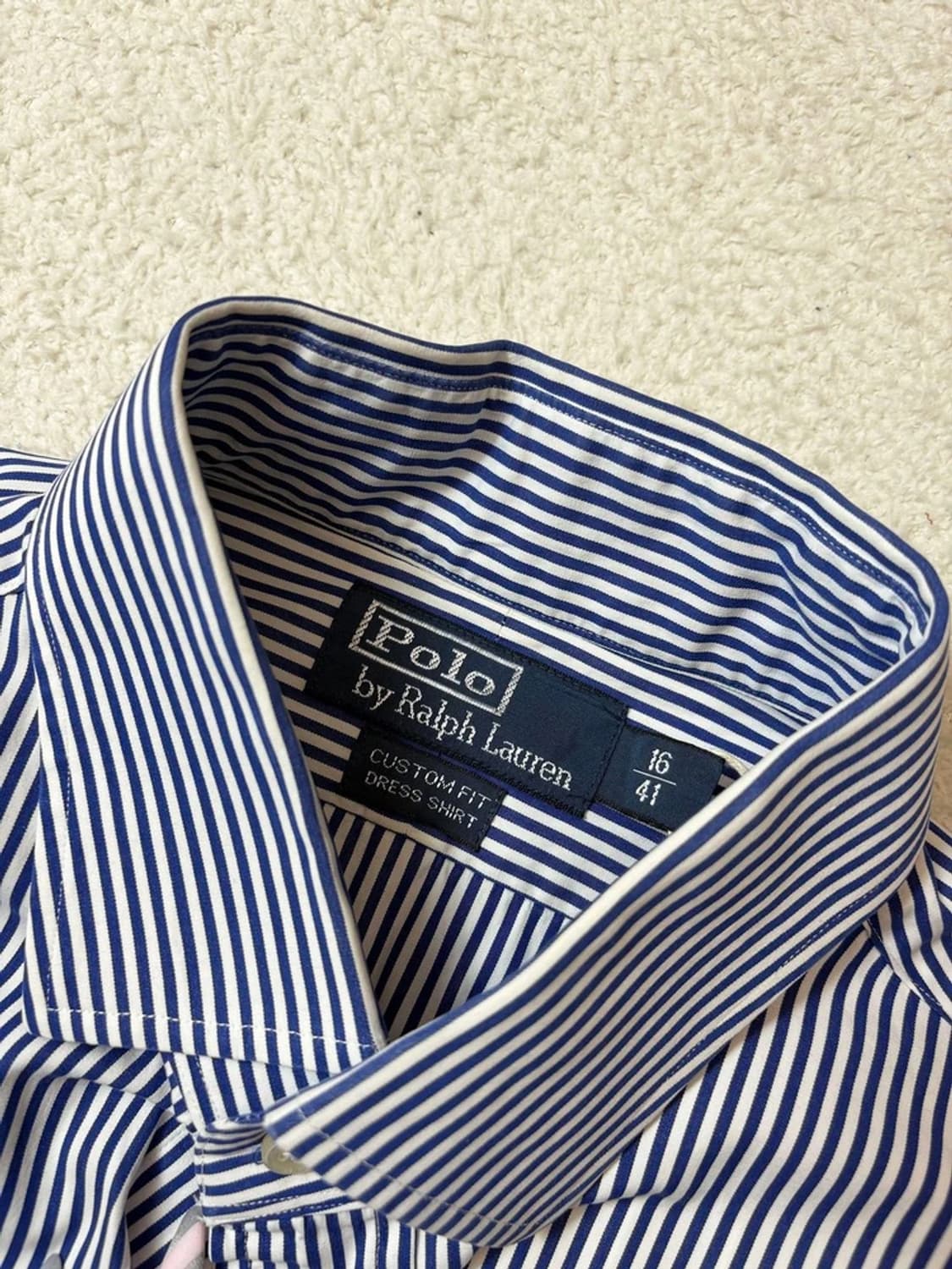 폴로 랄프로렌 시그니처 스트라이프 포니 로고 셔츠 PN6492 상품이미지3