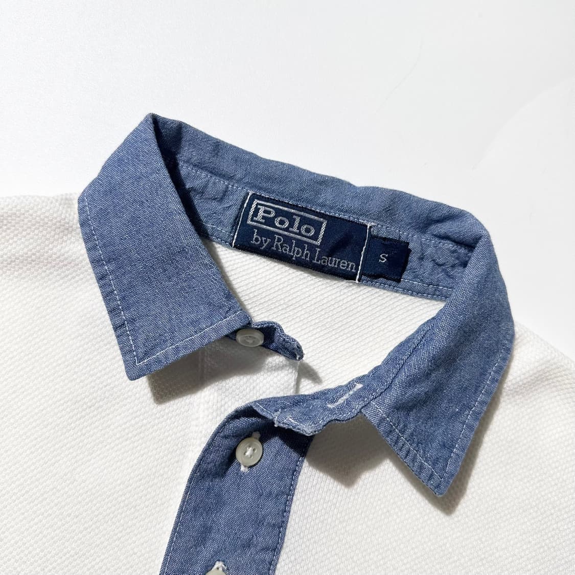 폴로 랄프로렌 데님 카라 피케 반팔 티셔츠 상품이미지4