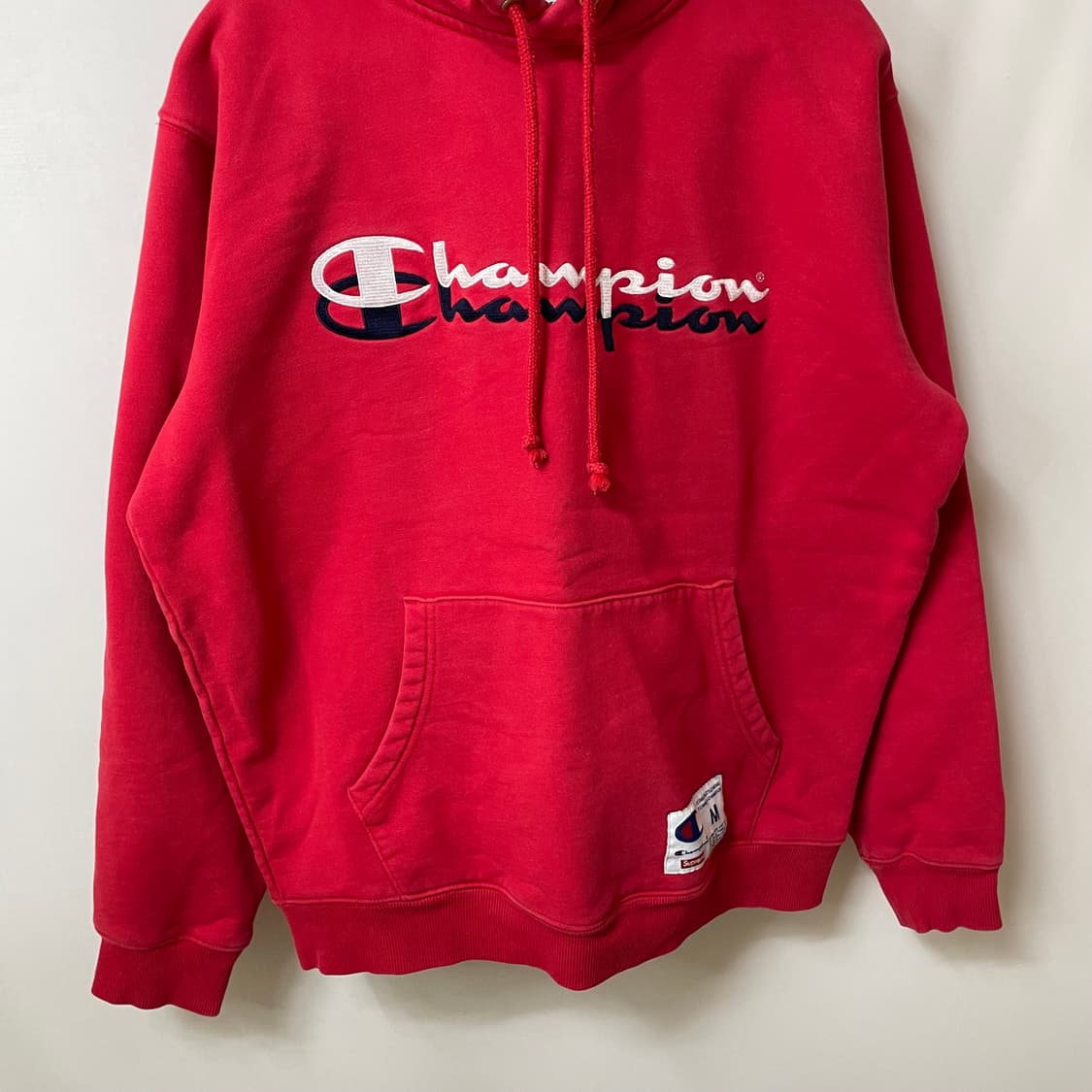 [ M ] 슈프림 X 챔피온 빅로고 후드티 상품이미지5