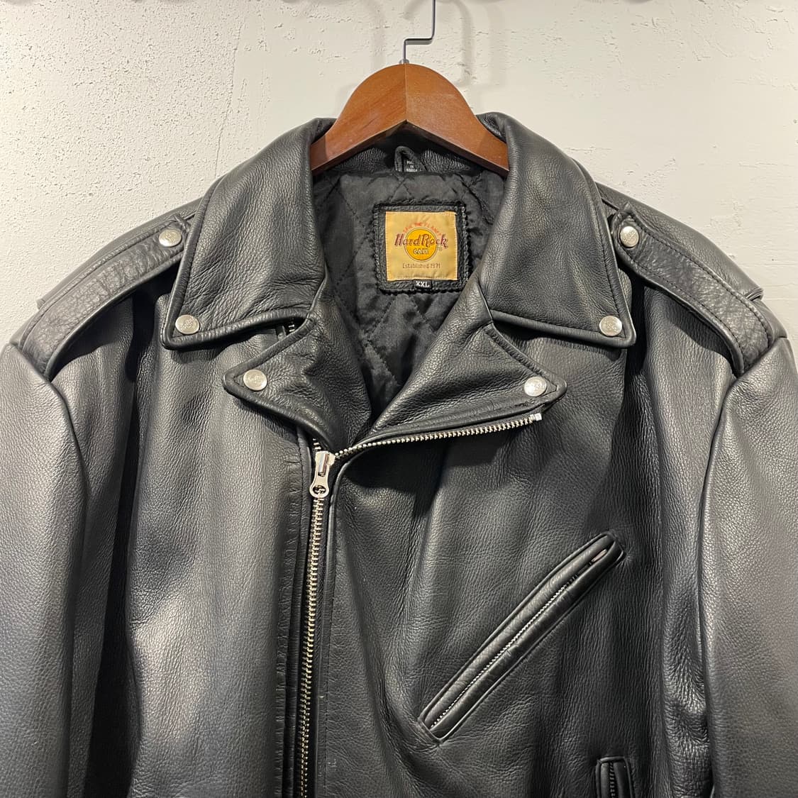 90s 하드락카페 라이더자켓 2XL 상품이미지4