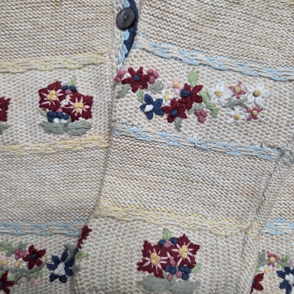 LAURA ASHLEY 로라애슐리 빈티지 꽃 자수 가디건 상품이미지5