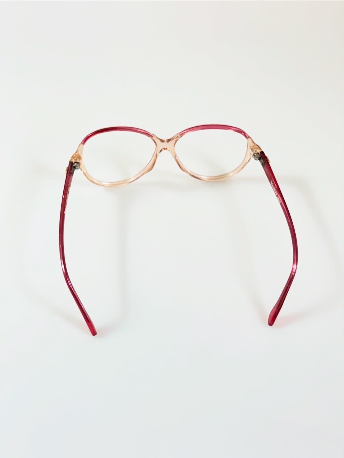 80s 프랑스제 MARLBORO 그라디언트 오버프레임 뿔테 빈티지 안경 상품이미지6