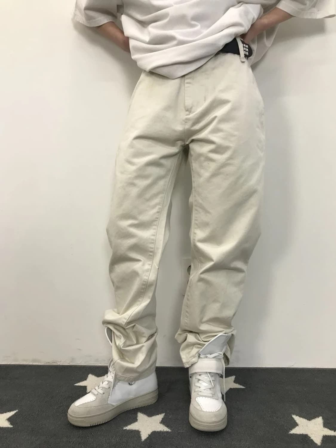 Stussy Ivory Cotton Chino Pants 상품이미지3