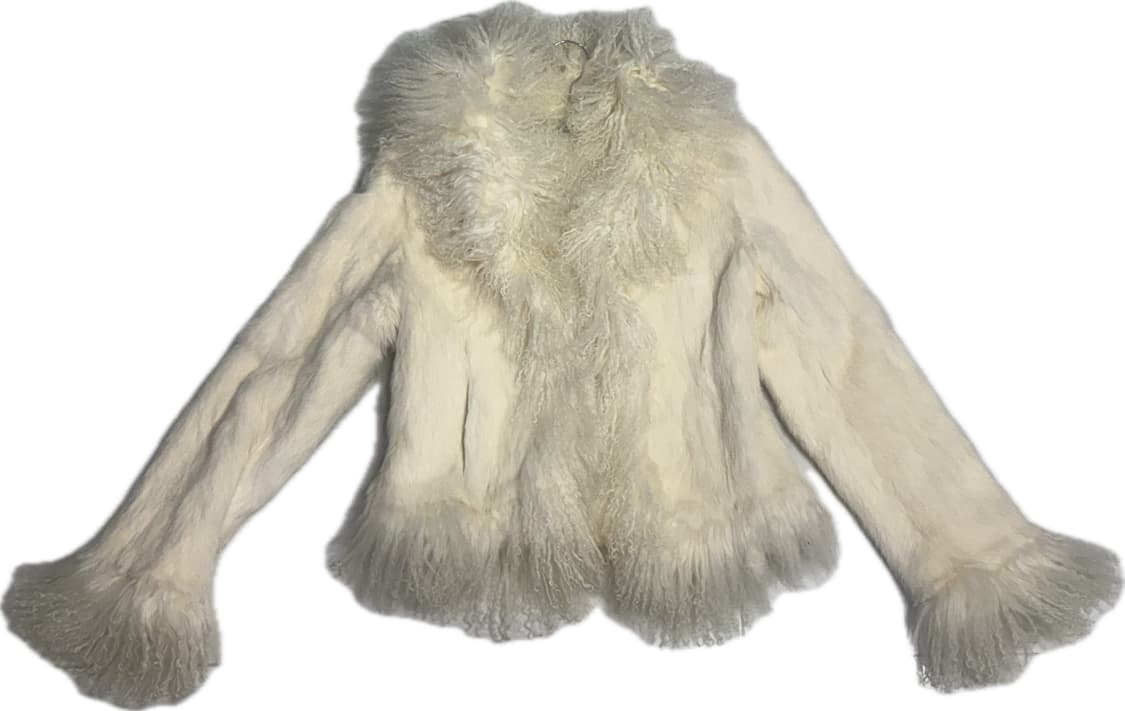 화이트 퍼자켓 상품이미지1