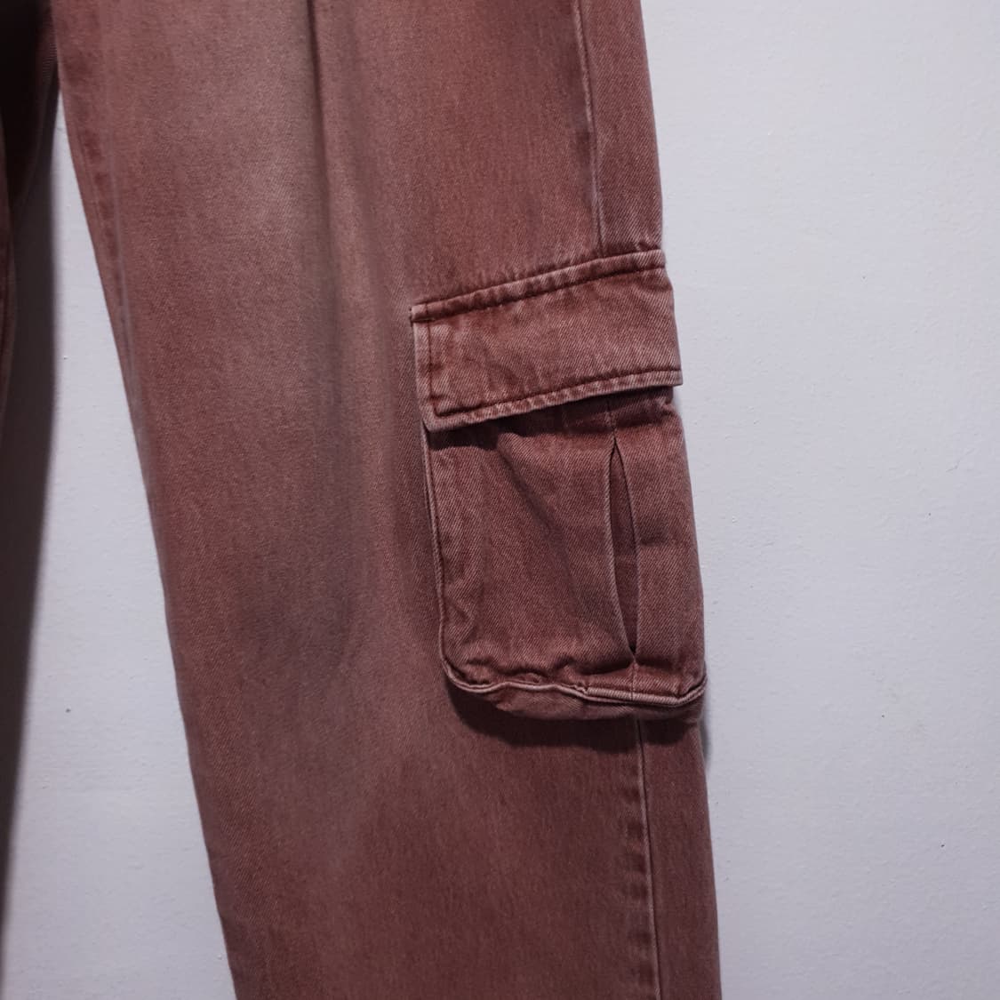 엑스톤즈 24ss XP138 파스텔 데님 카고 팬츠 핑크 28-29인치 상품이미지5