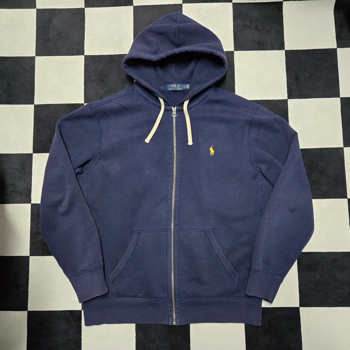 L 폴로랄프로렌 써멀 후드 집업 네이비  상품이미지1
