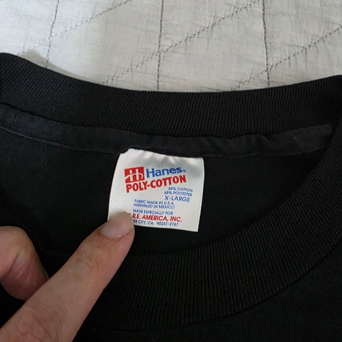 [XL] 90s 빈티지 DARE 티셔츠 블랙 ver. 헤인즈4 굿 상품이미지6