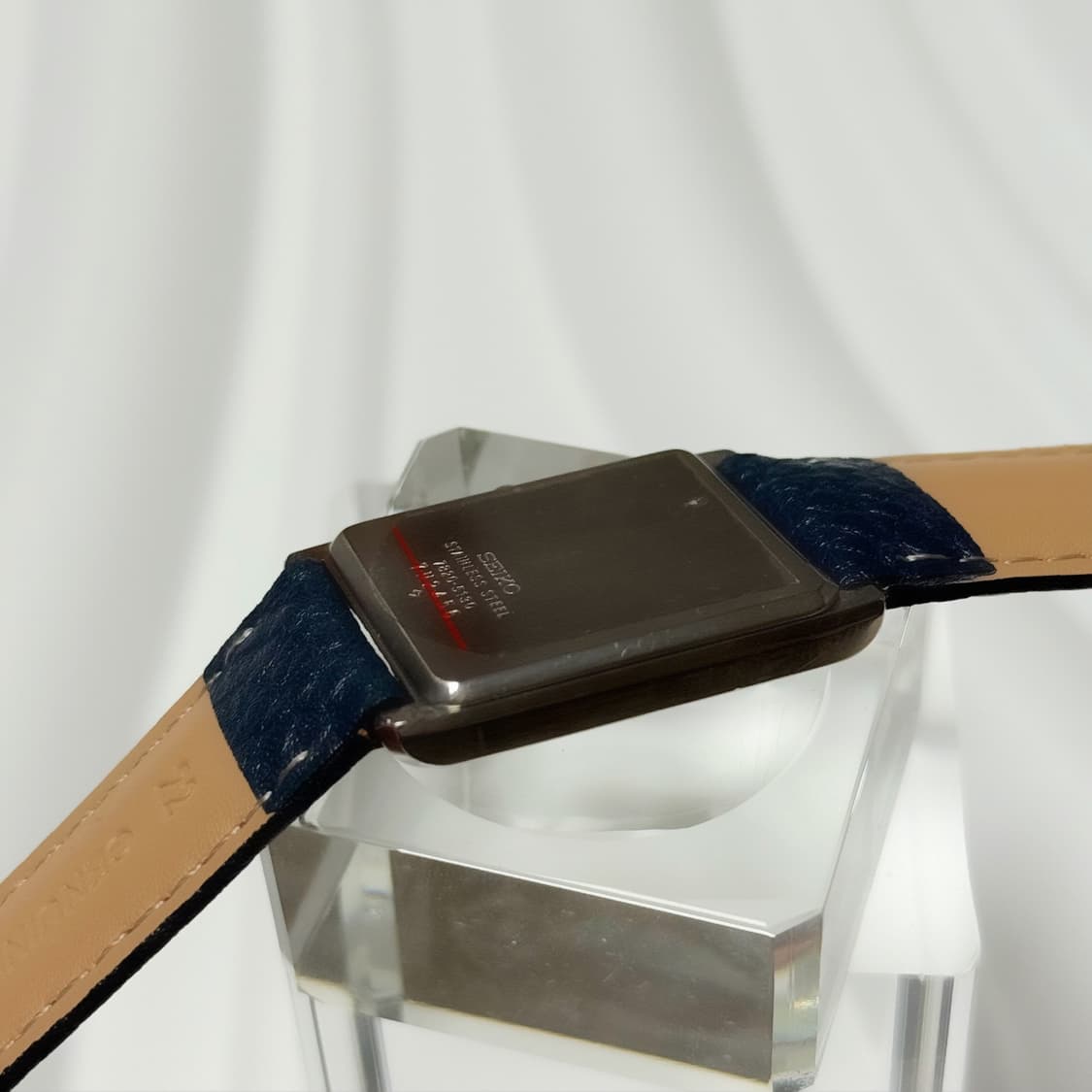 80's90's 빈티지 세이코 미니멀 실버 스퀘어 탱크 워치 상품이미지9