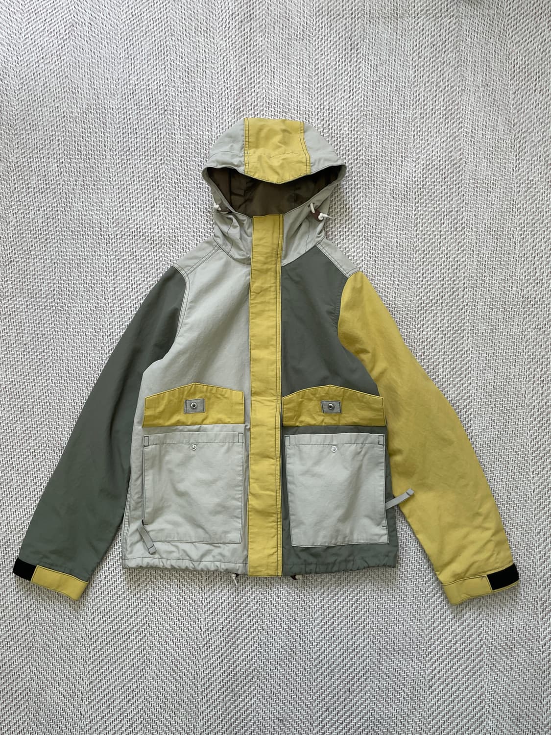 빈티지 필드코어 배색 패널 후드 필드 재킷 J04166 상품이미지1