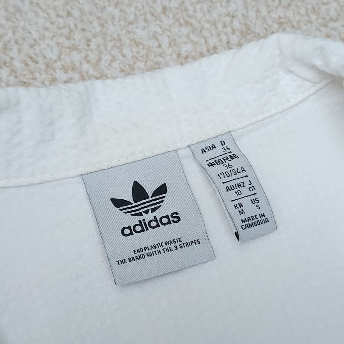 (M)아디다스 여성 반팔 셔츠 오픈카라 시어서커 포플린 남방 상품이미지9