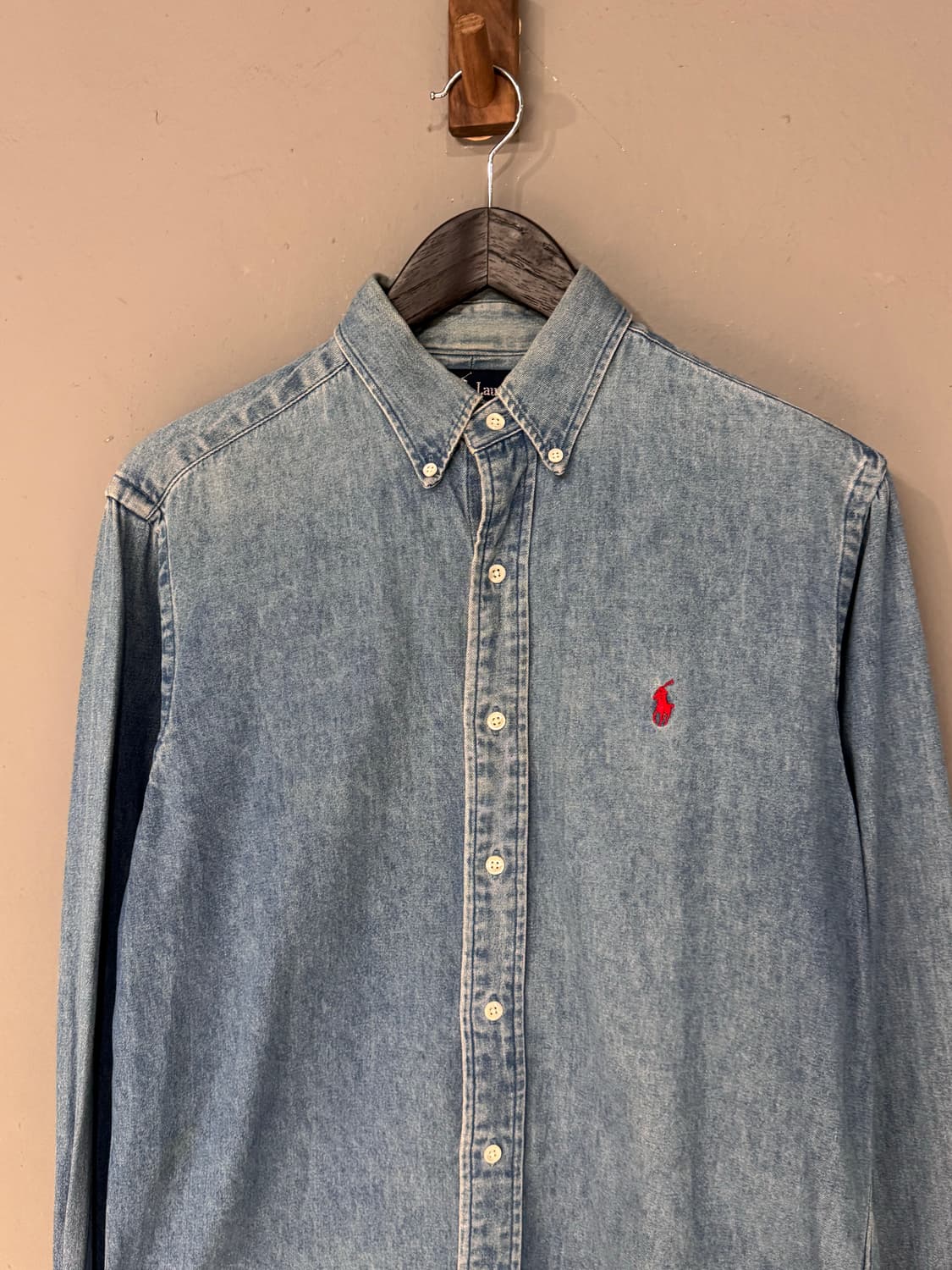 폴로랄프로렌 워시드 데님셔츠  상품이미지2