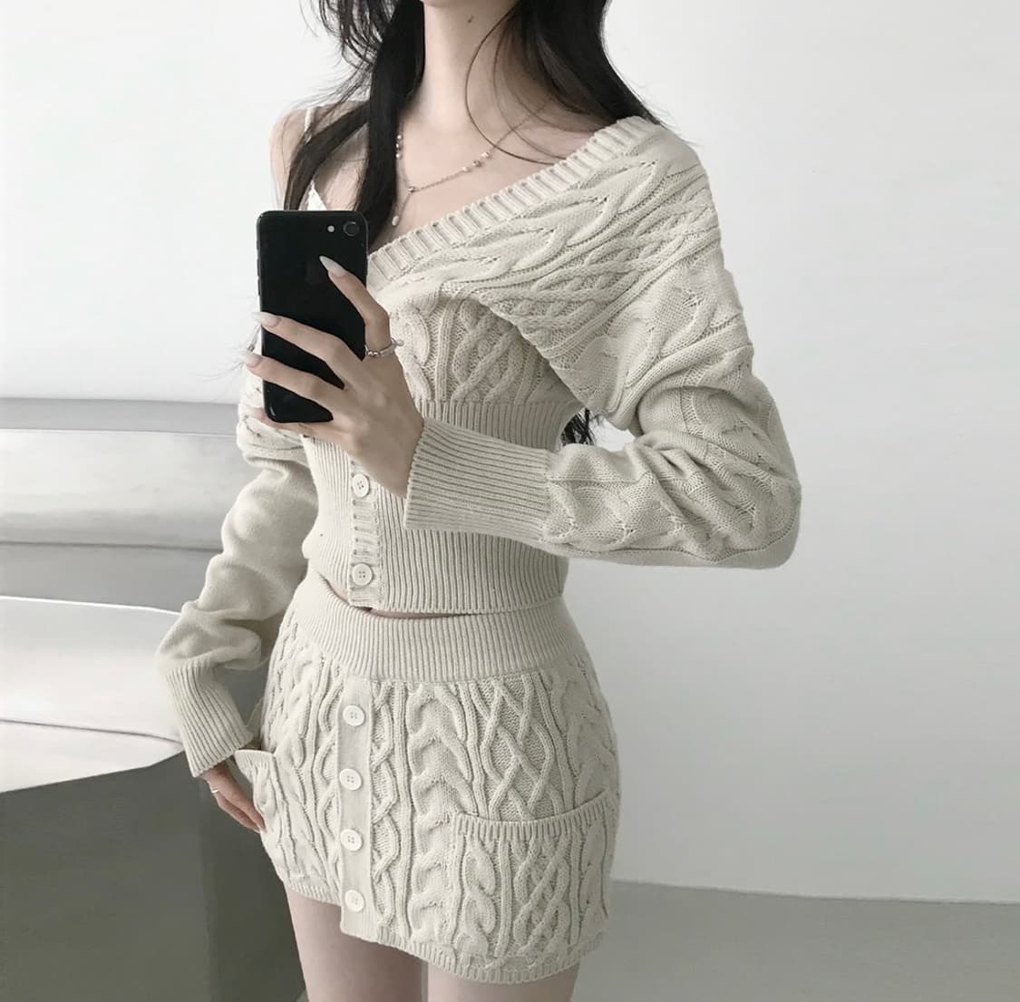 (새상품) 힐다 고희 디어 윈터 니트 가디건 상품이미지1