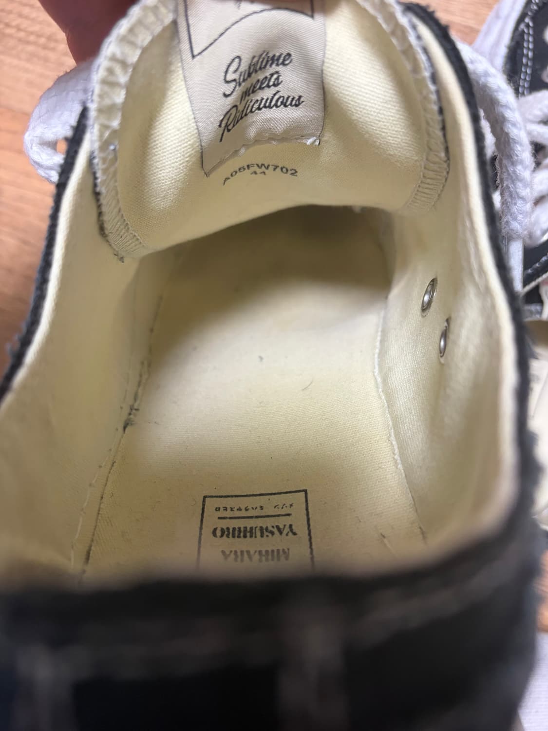 44)미하라야스히로 행크OG 캔버스 스니커즈 상품이미지5