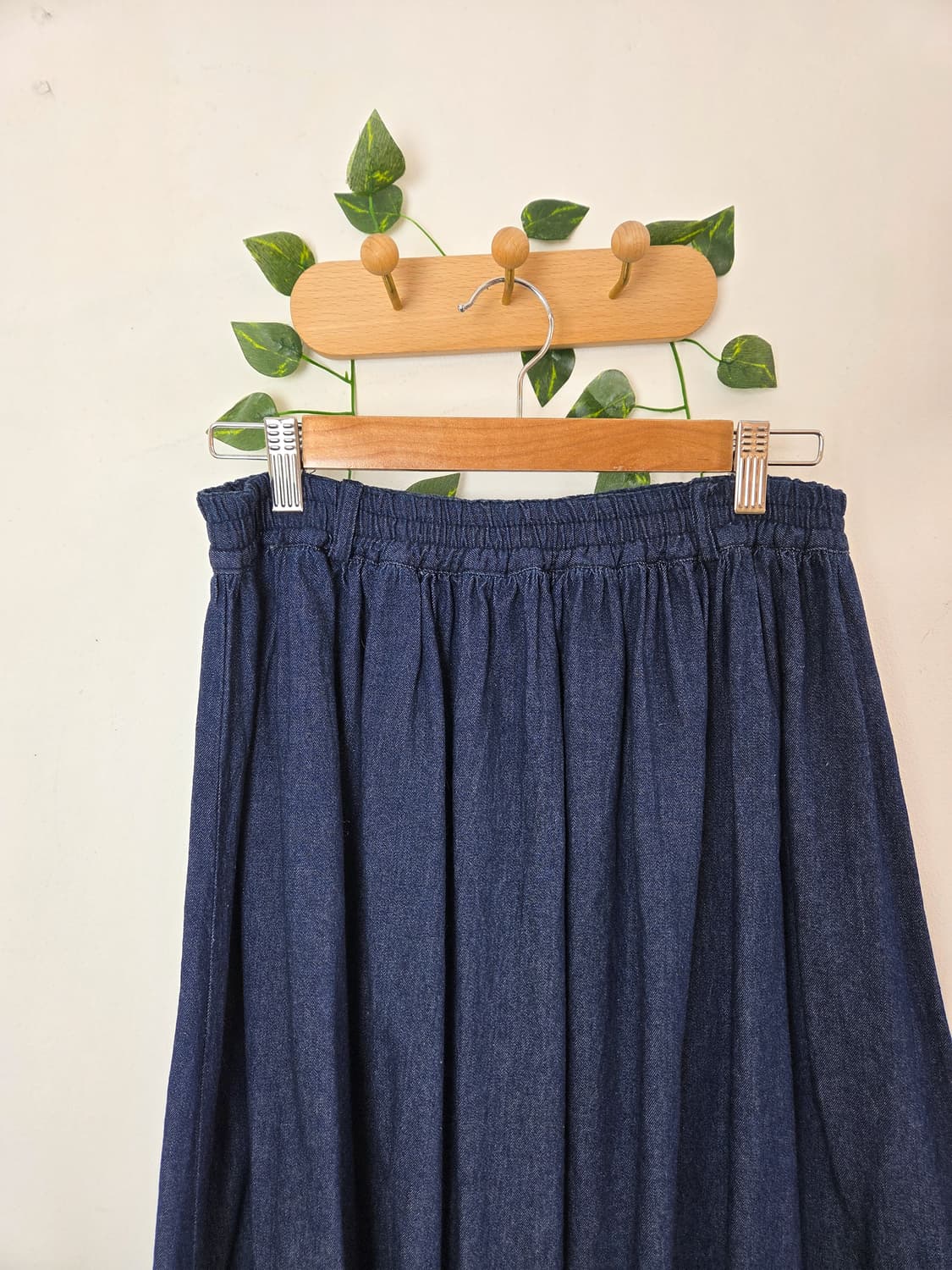 데일리 데님 롱스커트 상품이미지2