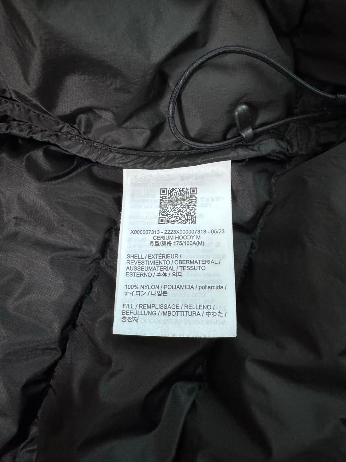 (SS급) 아크테릭스 세륨 후디 블랙 상품이미지10