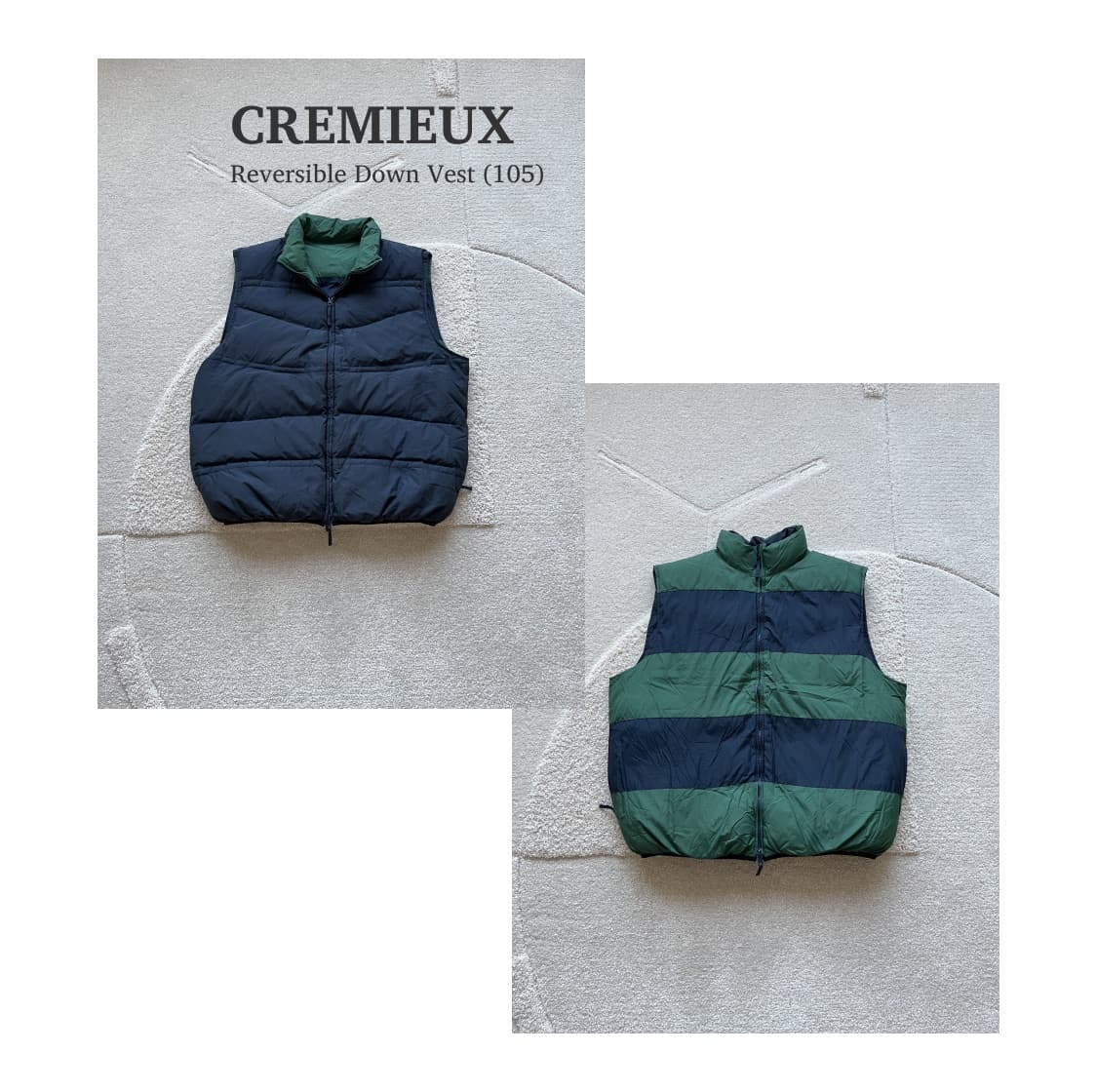 크레뮤 리버서블 다운 베스트 (105) 상품이미지1