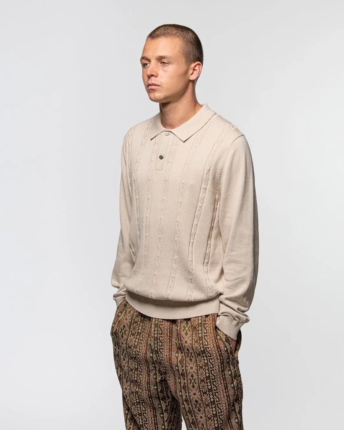 스투시 s 체인 폴로 니트 상품이미지1