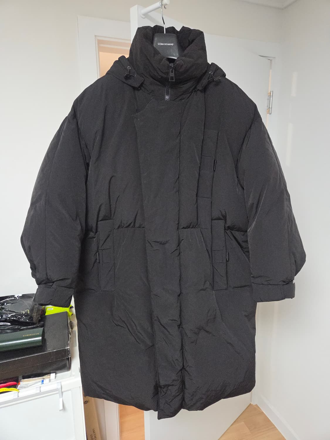 송지오옴므 헤비 벌룬 구스다운 롱패딩 블랙 48 상품이미지1