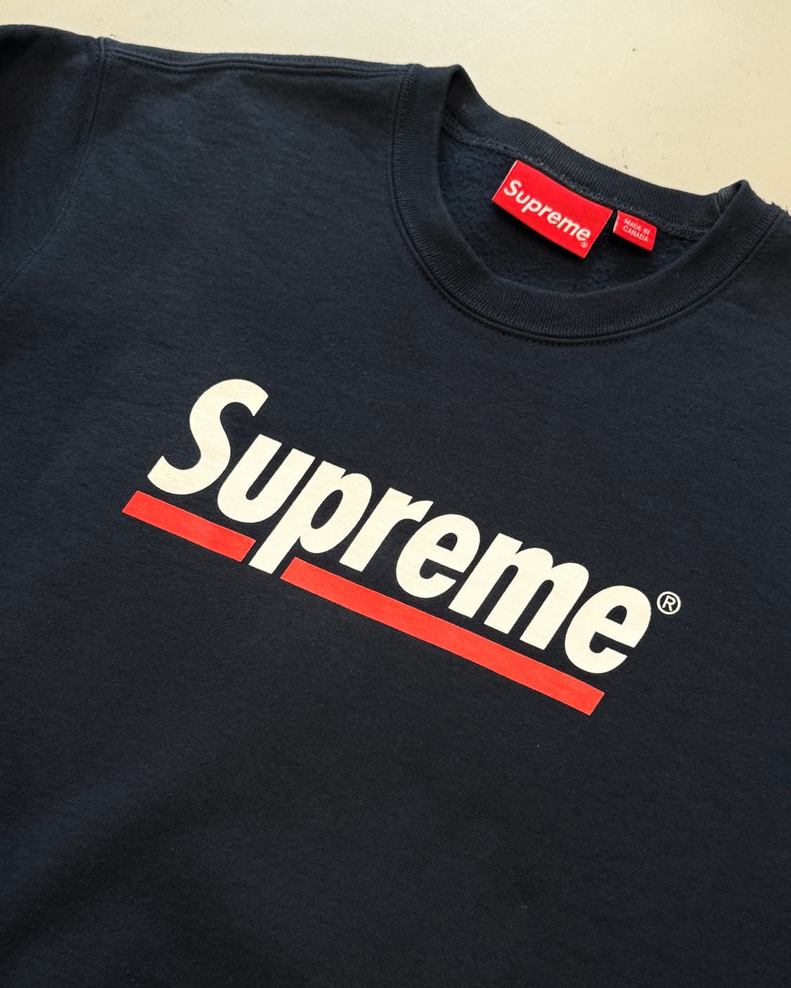 슈프림 언더라인 크루넥 20ss 상품이미지1