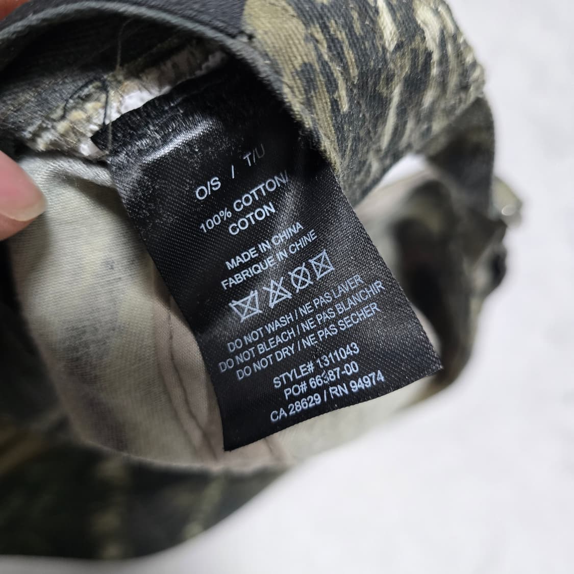 스투시 리얼트리 카모 워시드 스탁 로우 프로 볼캡 상품이미지4