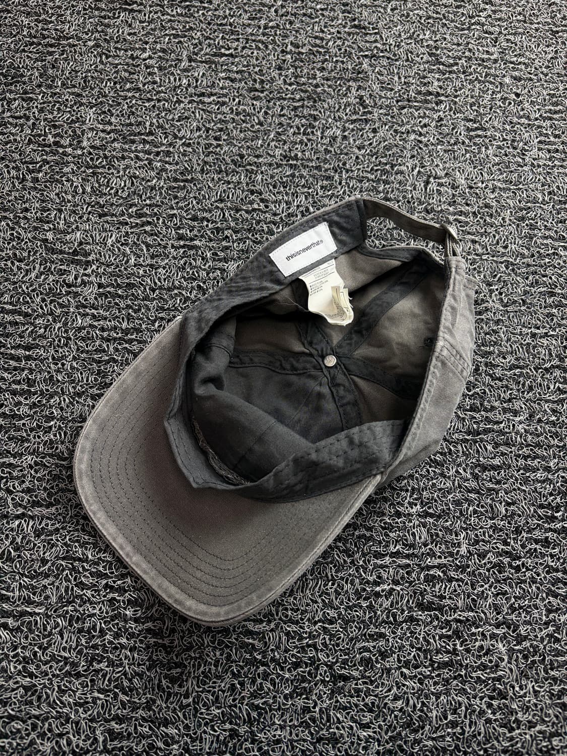 디스이즈네버댓 피그먼트 빅로고 볼캡 3220 상품이미지6