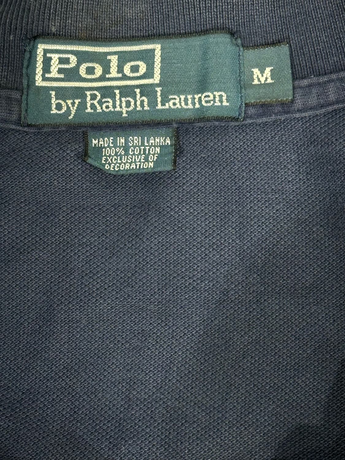 폴로 랄프 로렌 네이비 카라 반팔티 M 상품이미지7