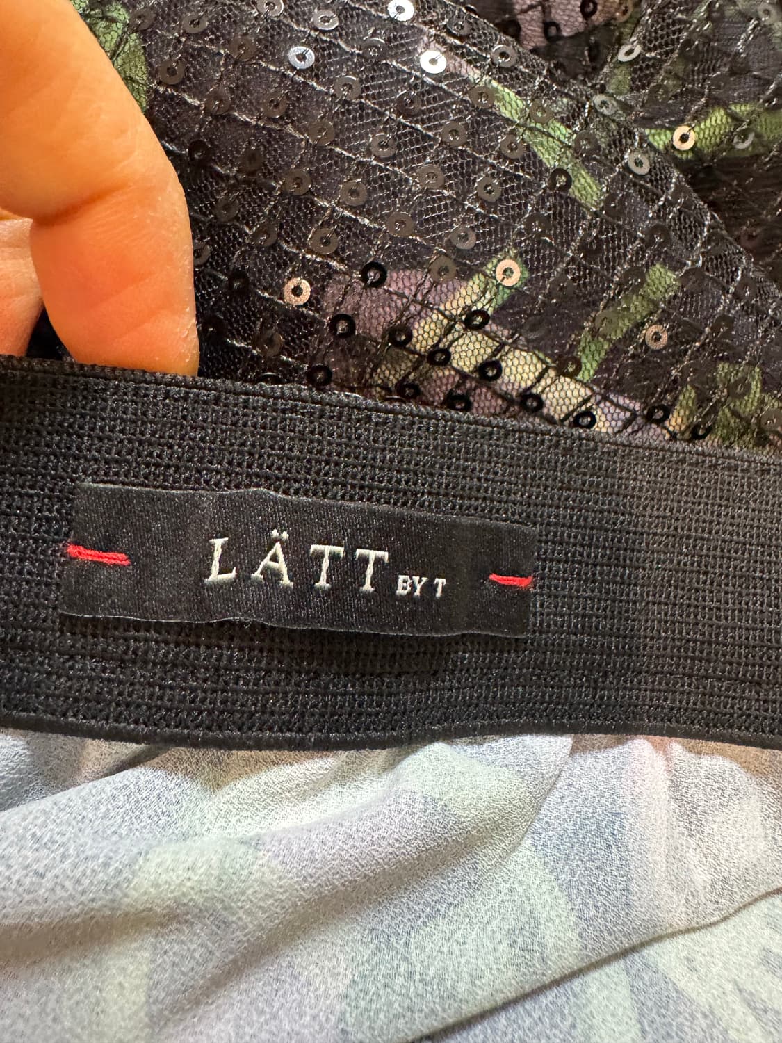Latt by t 래트바이티 스팽글 스커트 상품이미지3