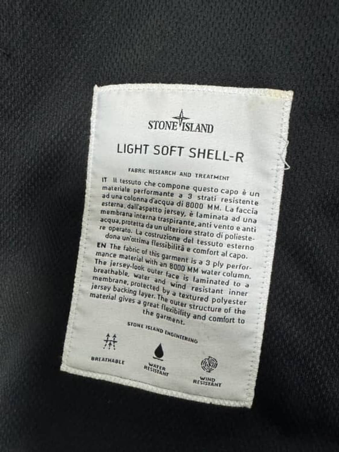 스톤아일랜드 라이트 소프트쉘 후드 집업 L 상품이미지5
