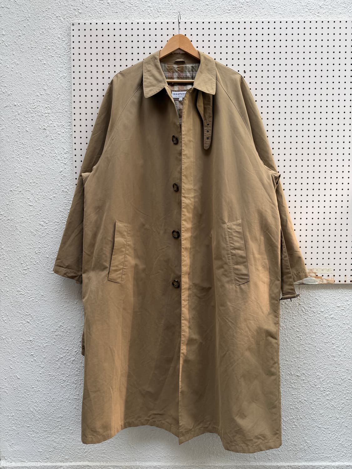 1990s GIORGIO ARMANI TRENCH MAXI 조르지오코트 상품이미지1