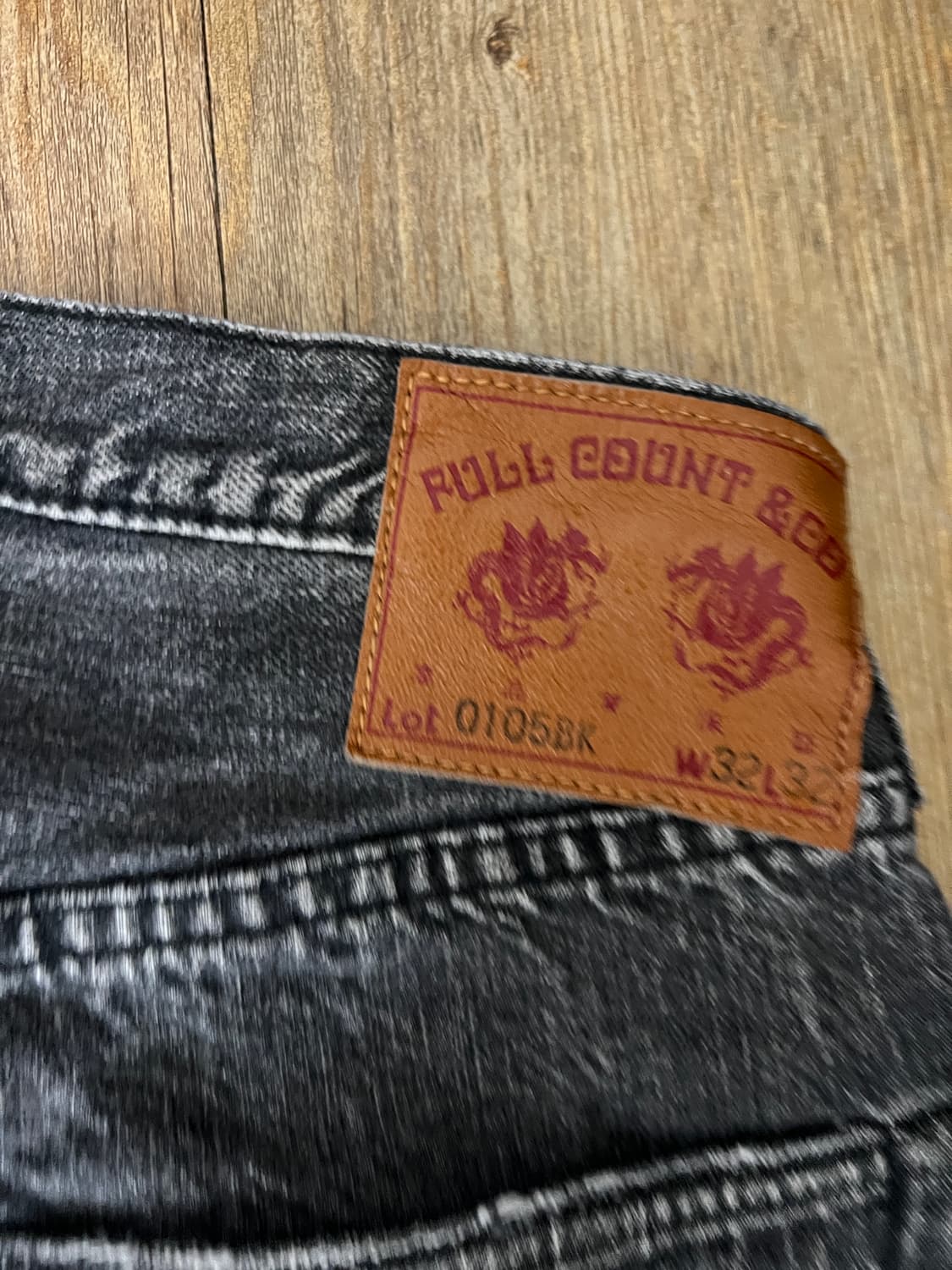 택포32) 풀카운트 0105 다트포드 블랙 32x32 상품이미지4