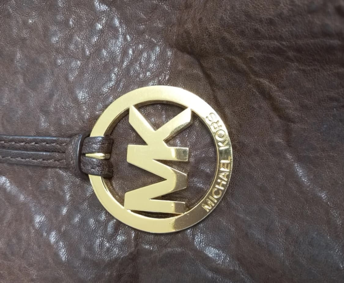 마이클 코어스(Michael Kors) 브라운 레더 스터드 토트백 상품이미지3