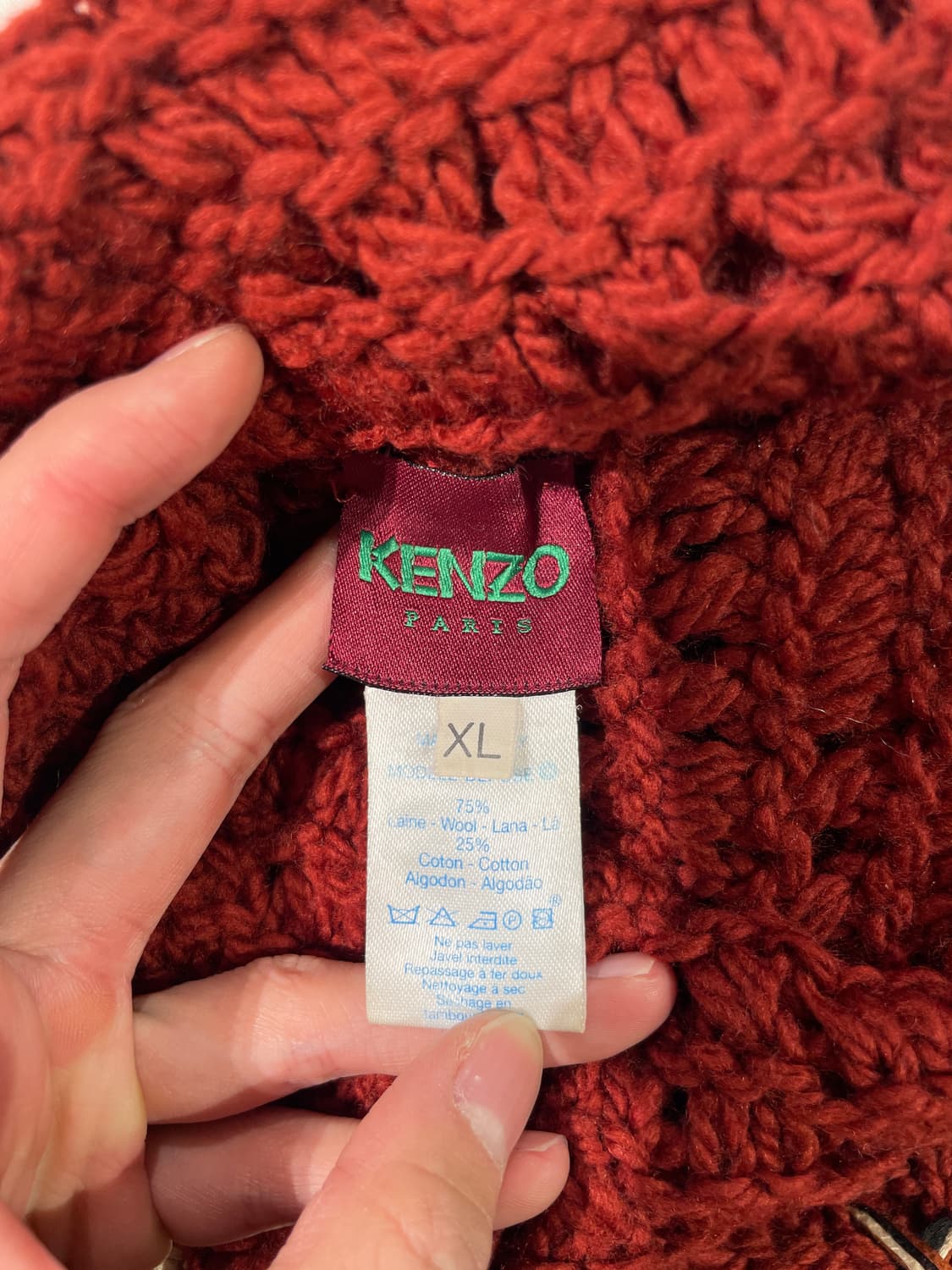 겐조 블러드 플레어 슬리브 터틀넥 울 스웨터 상품이미지7