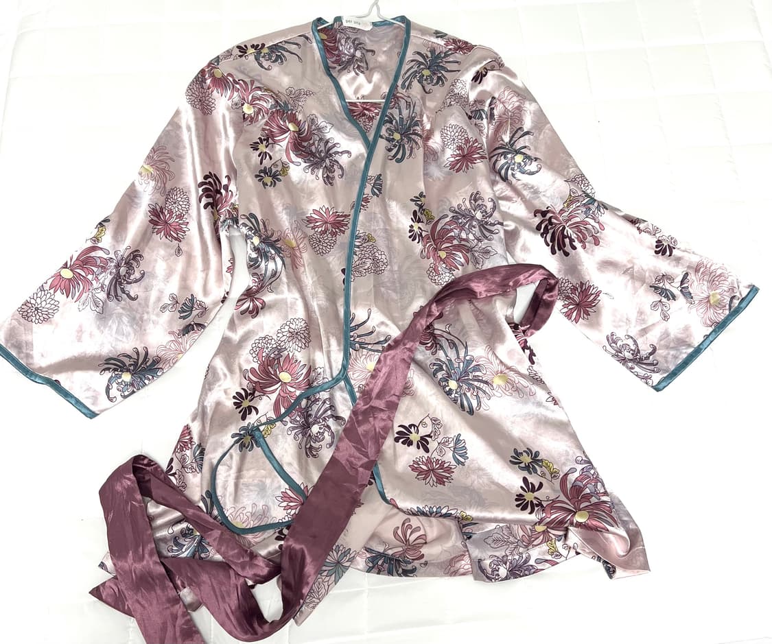 y2k 빈티지 페어리 오리엔탈 펑크 기모노 유카타 핑크 상품이미지1