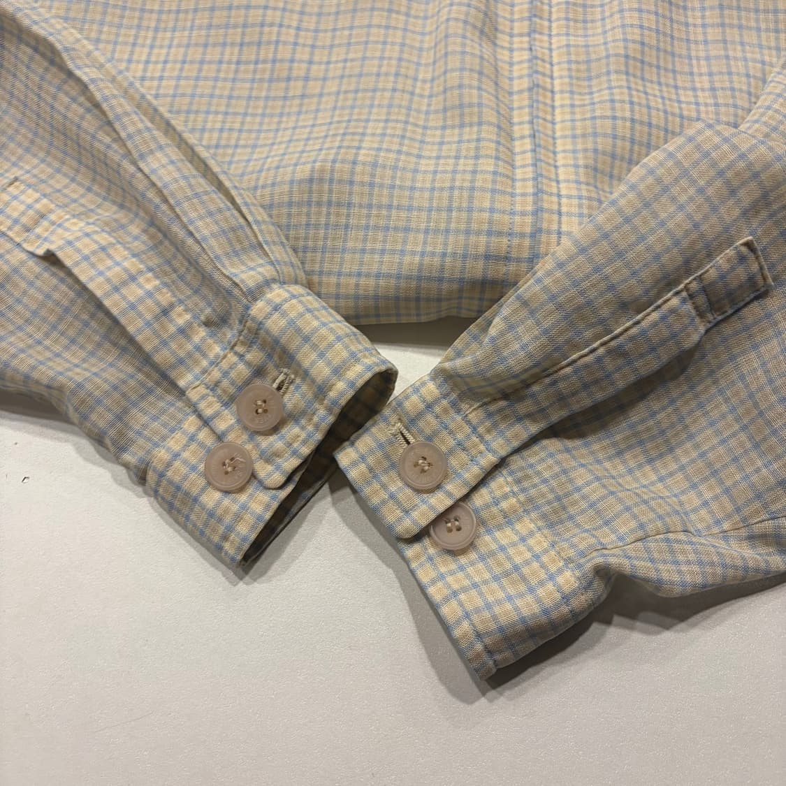 [100] 입생로랑 뿌르 옴므 린넨 체크 패턴 자켓 D826 상품이미지7